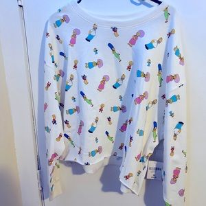 Forever 21 “Simpson” Crop Top Sweater